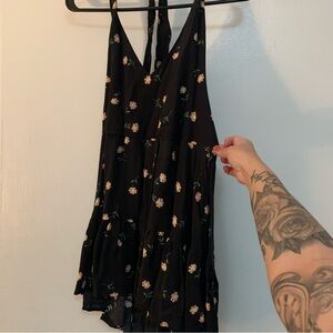 American Eagle Outfitters Black Floral Dress